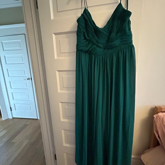 Ruched Sleeveless Tie Jumpsuit-- Ieena by Mac Duggal [US L] - Picture 4 of 7